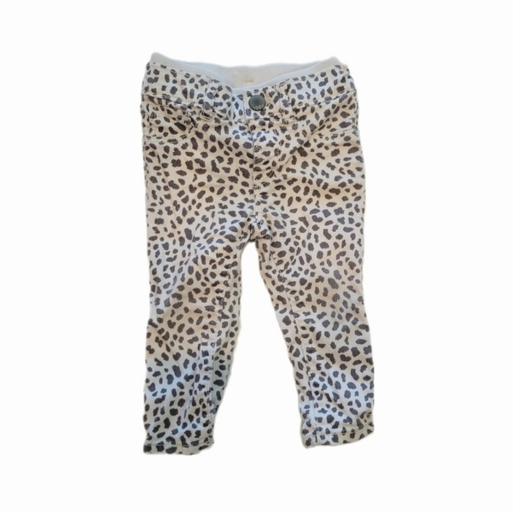 babyGAP White Leopard Jeans